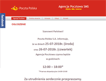 Tablet Screenshot of poczta-gdansk.pl